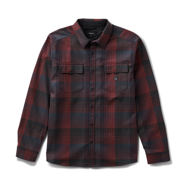 Roark Diablo Long Sleeve Flannel - Sangria