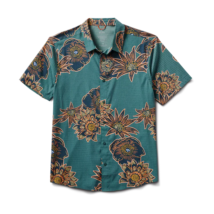 ROARK Bless Up Breathable Stretch Shirt - AURORA FLORA TUNDRA - Sun Diego Boardshop