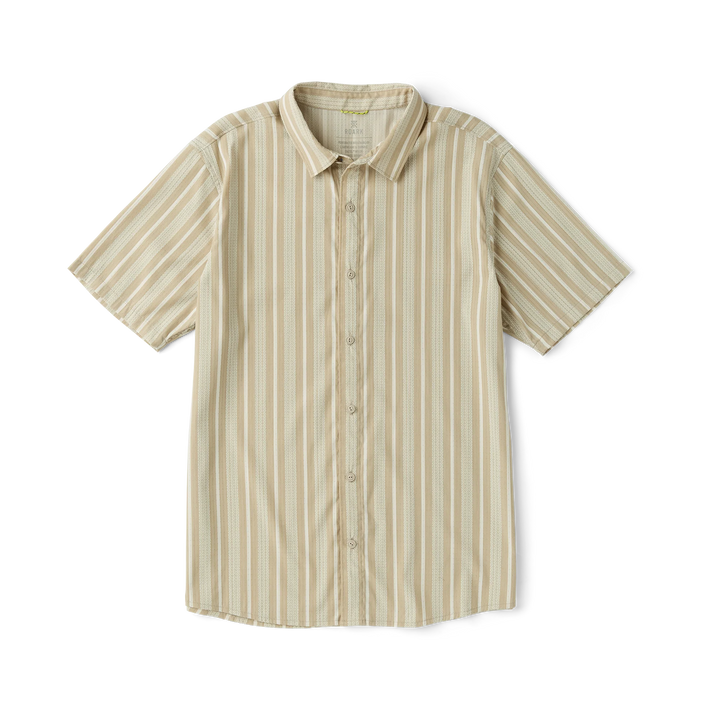 Roark Mens Bless Up Breathable Stretch Shirt Beige - Sun Diego Boardshop
