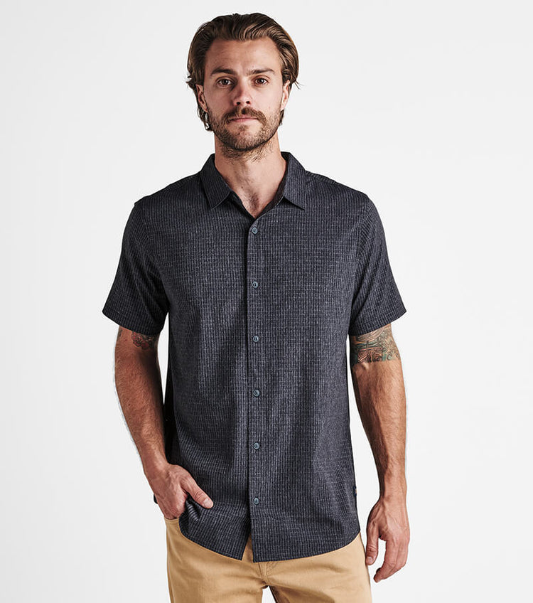 Roark Bless Up Breathable Stretch Shirt - Black - Sun Diego Boardshop