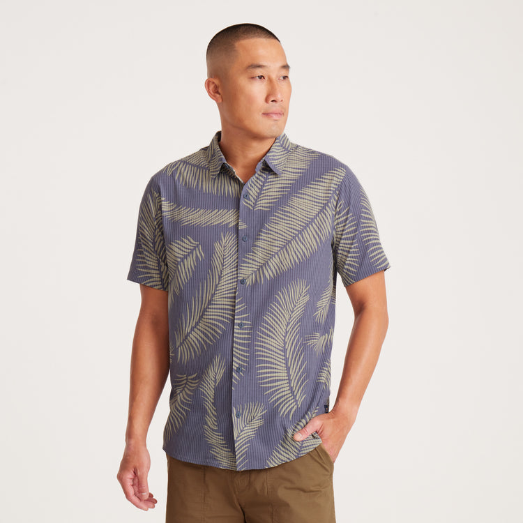 Roark Bless Up Breathable Stretch Shirt - Fire Fern Slate - Sun Diego Boardshop
