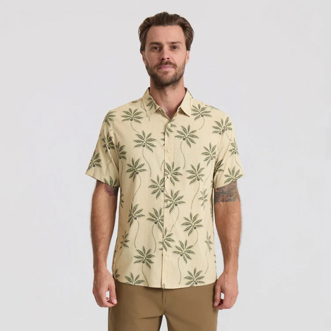 Roark Men's Bless Up Breathable Stretch Shirt - Fossil Print