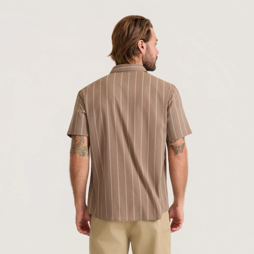 Roark Men's Bless Up Breathable Stretch Shirt - Mushroom - Sun Diego Boardshop