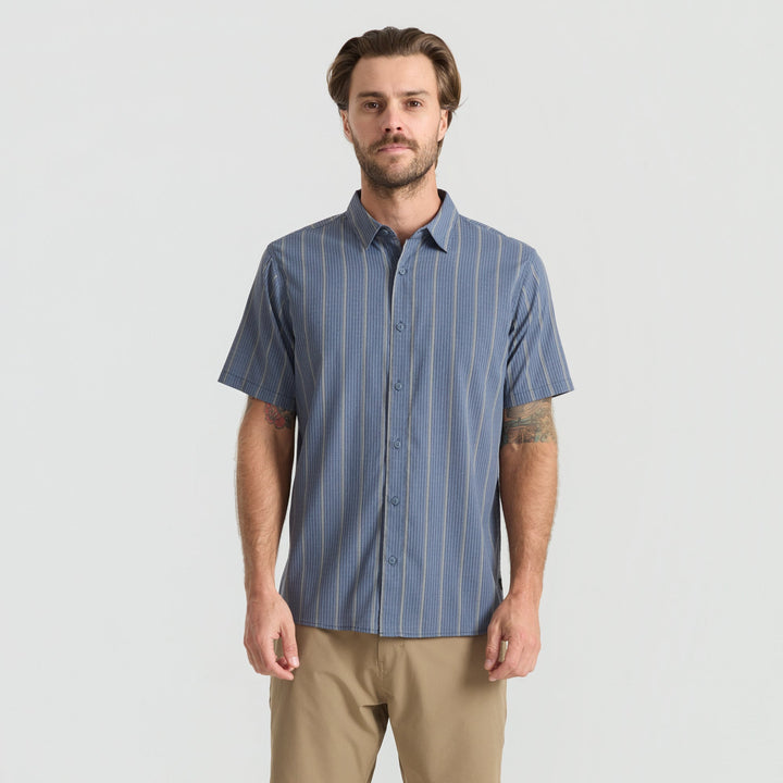 Roark Mens Bless Up Breathable Stretch Shirt Neptune - Sun Diego Boardshop