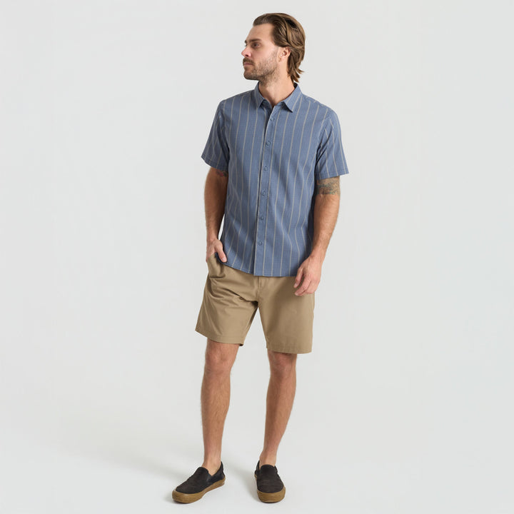 Roark Mens Bless Up Breathable Stretch Shirt Neptune - Sun Diego Boardshop