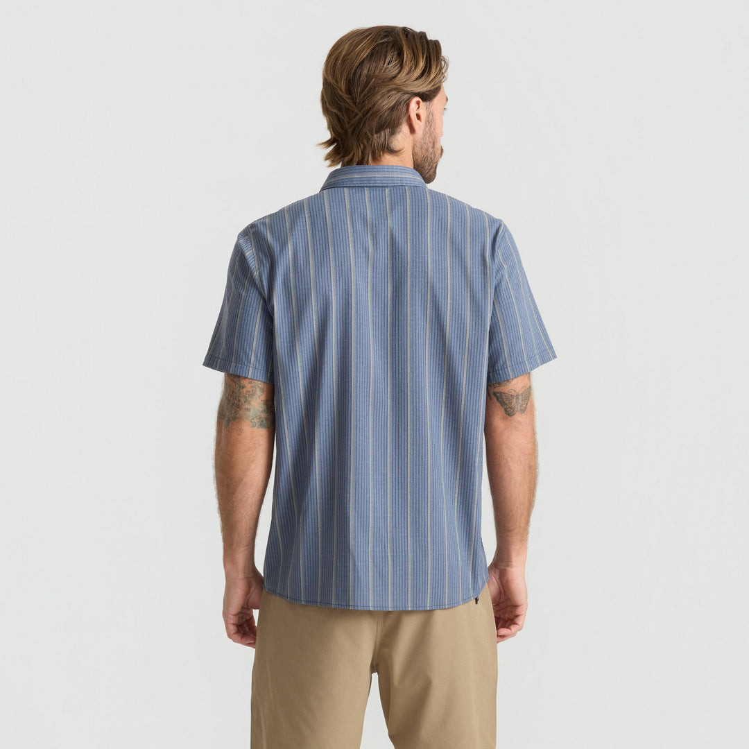 Roark Mens Bless Up Breathable Stretch Shirt Neptune - Sun Diego Boardshop