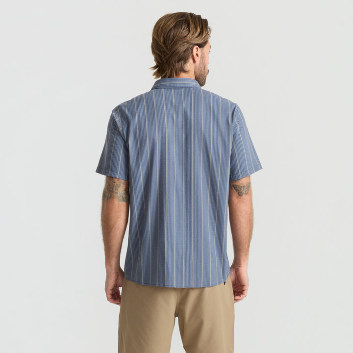 Roark Mens Bless Up Breathable Stretch Shirt Neptune - Sun Diego Boardshop