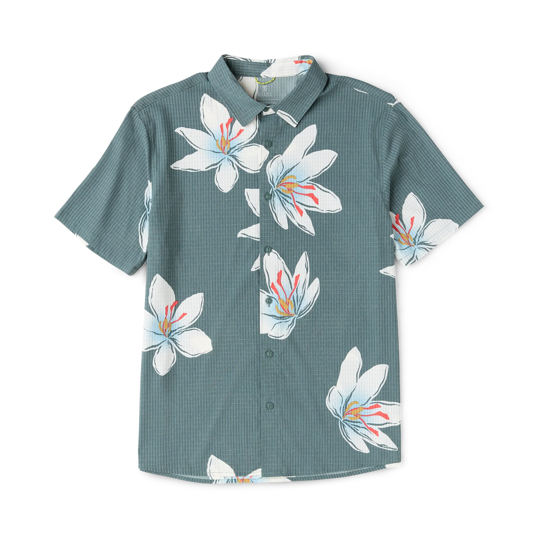 Roark Men's Bless Up Breathable Stretch Shirt - Slate - Sun Diego Boardshop