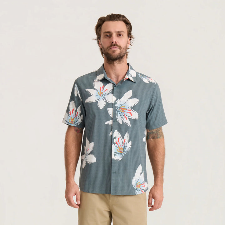 Roark Men's Bless Up Breathable Stretch Shirt - Slate - Sun Diego Boardshop