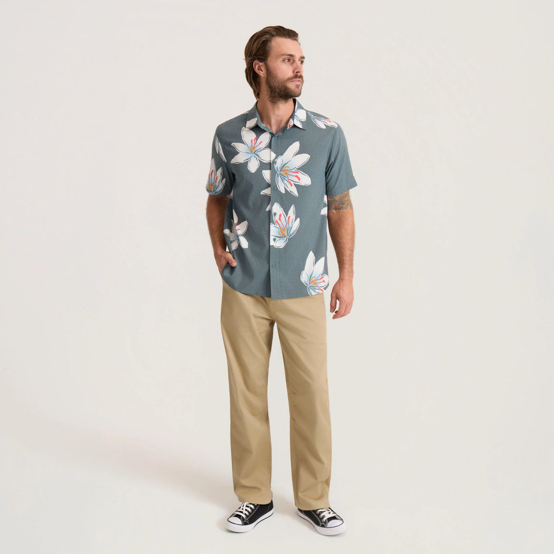 Roark Men's Bless Up Breathable Stretch Shirt - Slate - Sun Diego Boardshop