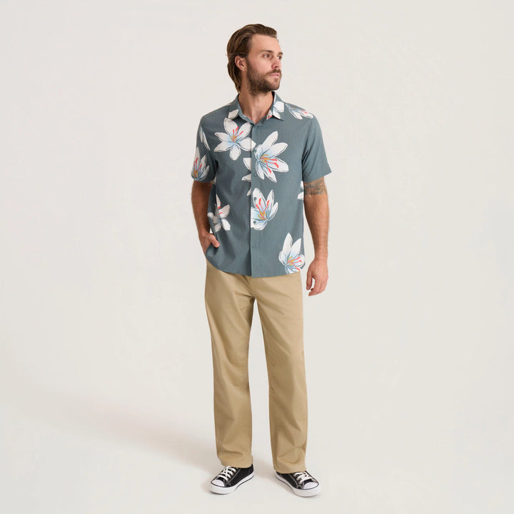 Roark Men's Bless Up Breathable Stretch Shirt - Slate - Sun Diego Boardshop