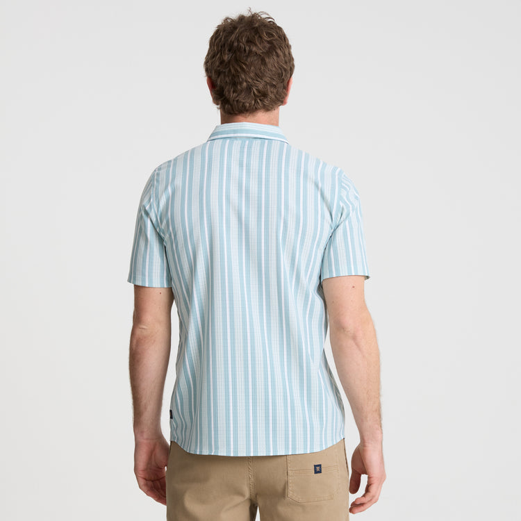 Roark Bless Up Breathable Stretch Shirt - Stripe Dusty Blue - Sun Diego Boardshop
