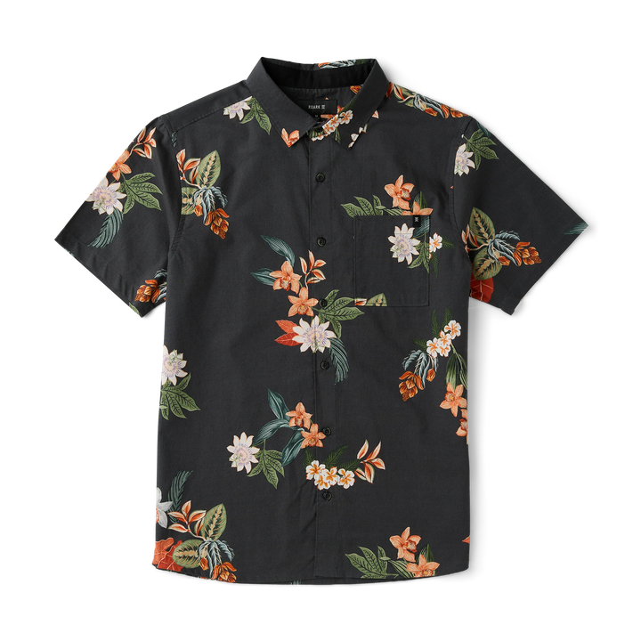 Roark Men's Journey Short Sleeve Button Up Shirt - Onyx - Sun Diego Boardshop