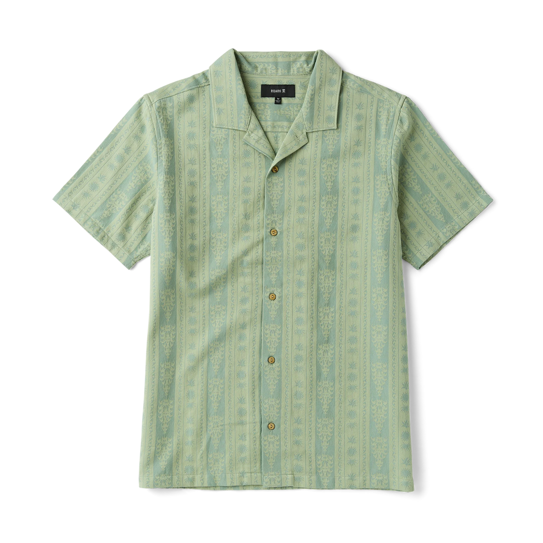 Roark Men's Gonzo Short Sleeve Button Up Shirt - Dusty Green - Sun Diego Boardshop