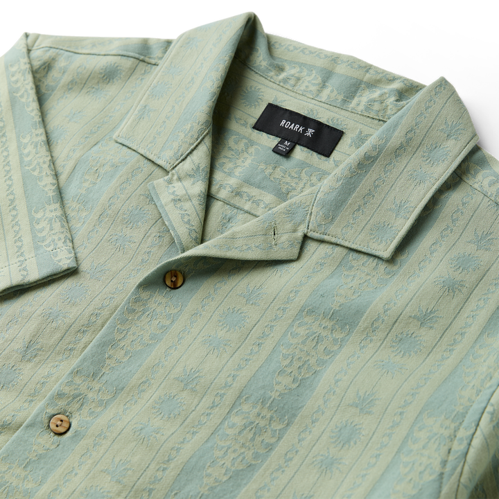 Roark Men's Gonzo Short Sleeve Button Up Shirt - Dusty Green - Sun Diego Boardshop