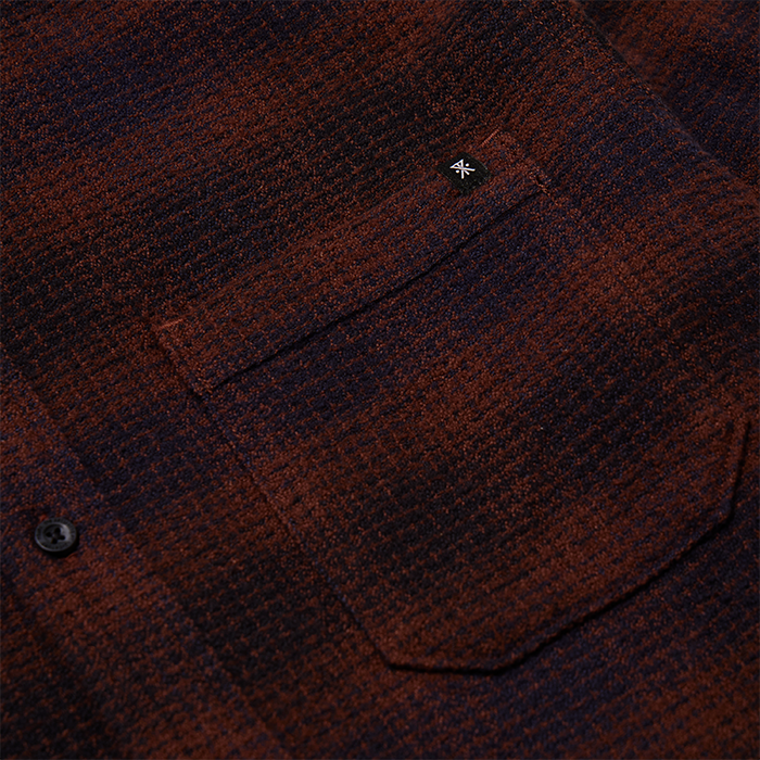 Roark Men's Crossroads Organic Cotton Flannel - Dark Navy - Sun Diego Boardshop