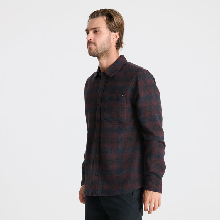 Roark Crossroads Organic Cotton Flannel - Dark Brown - Sun Diego Boardshop