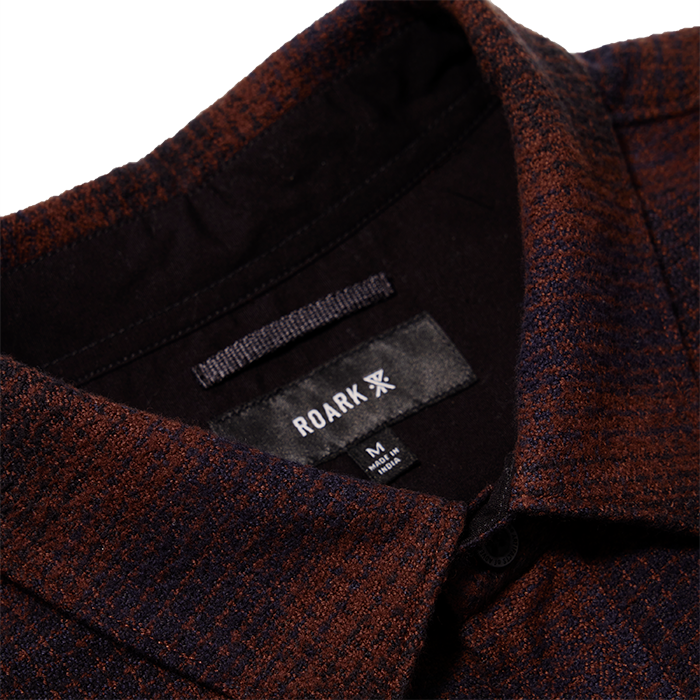 Roark Men's Crossroads Organic Cotton Flannel - Dark Navy - Sun Diego Boardshop