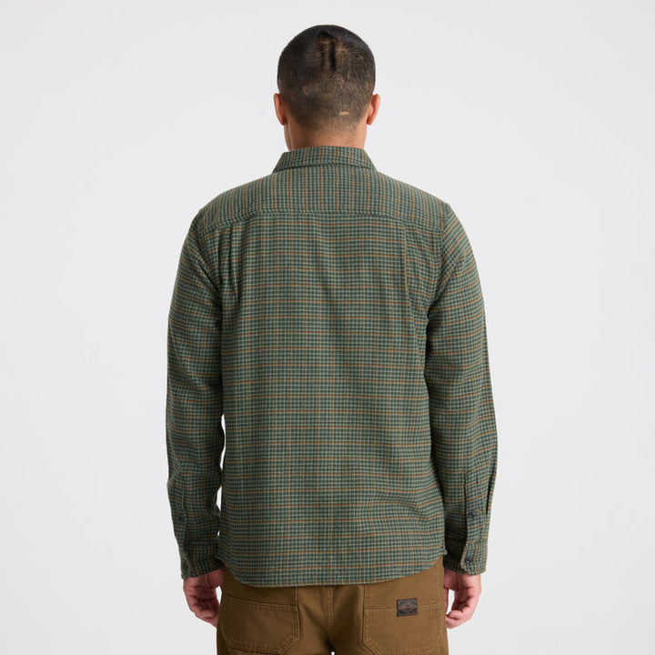 Roark Crossroads Organic Cotton Flannel - Dark Forest - Sun Diego Boardshop