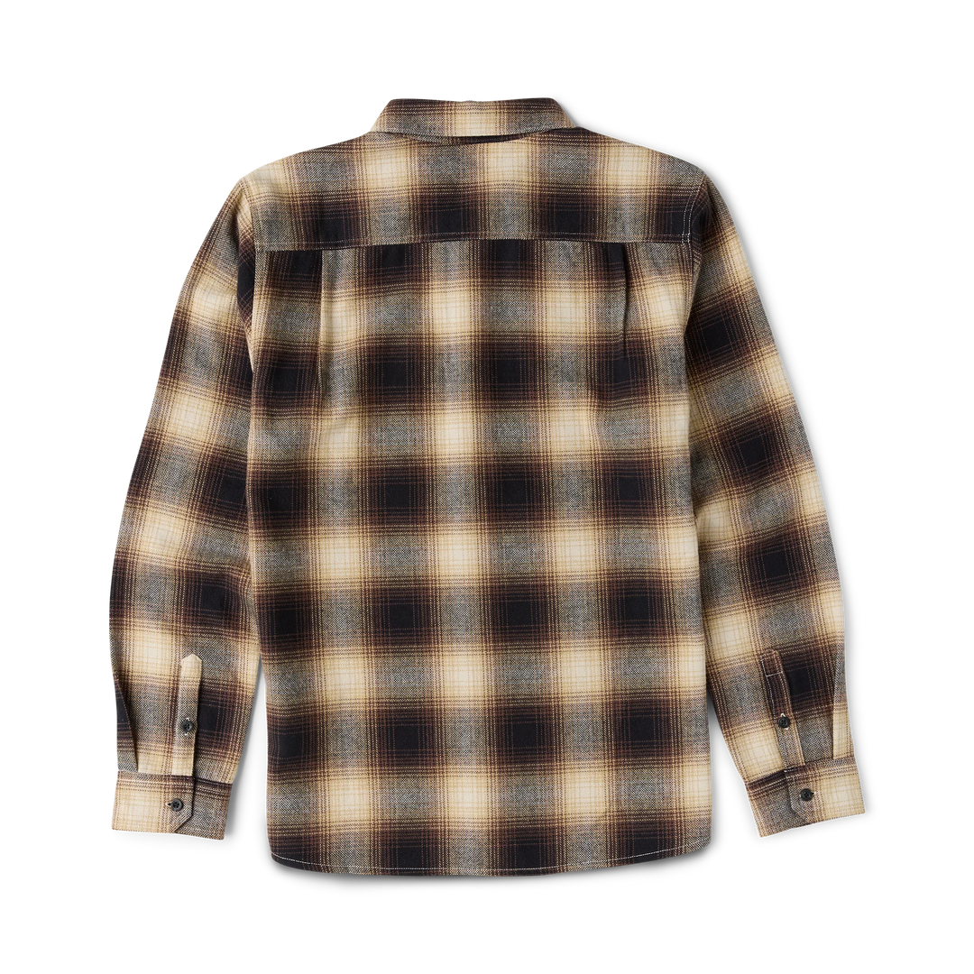 Roark Men's Crossroads Organic Cotton Flannel - Faded Brown - Sun Diego Boardshop