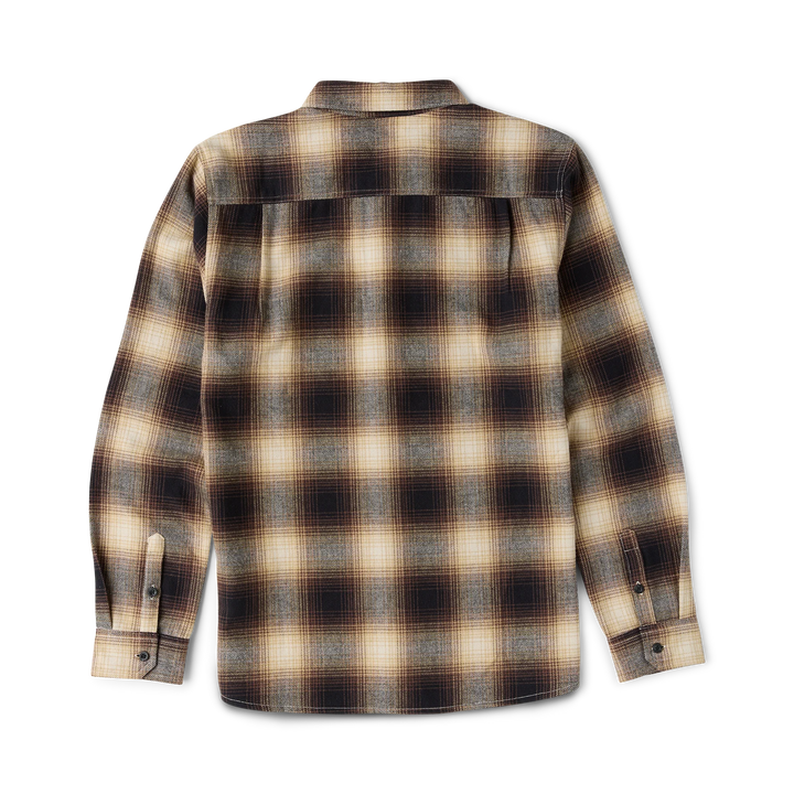 Roark Men's Crossroads Organic Cotton Flannel - Faded Brown - Sun Diego Boardshop