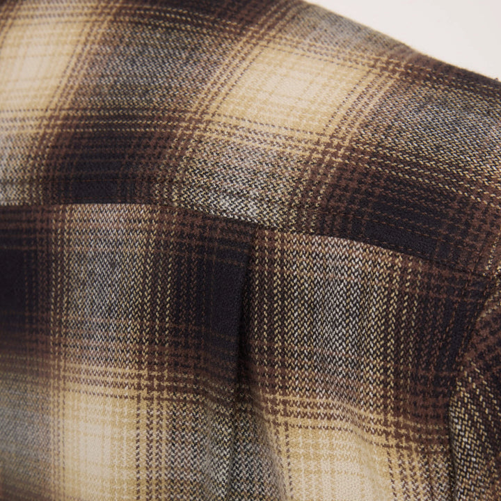 Roark Men's Crossroads Organic Cotton Flannel - Faded Brown - Sun Diego Boardshop
