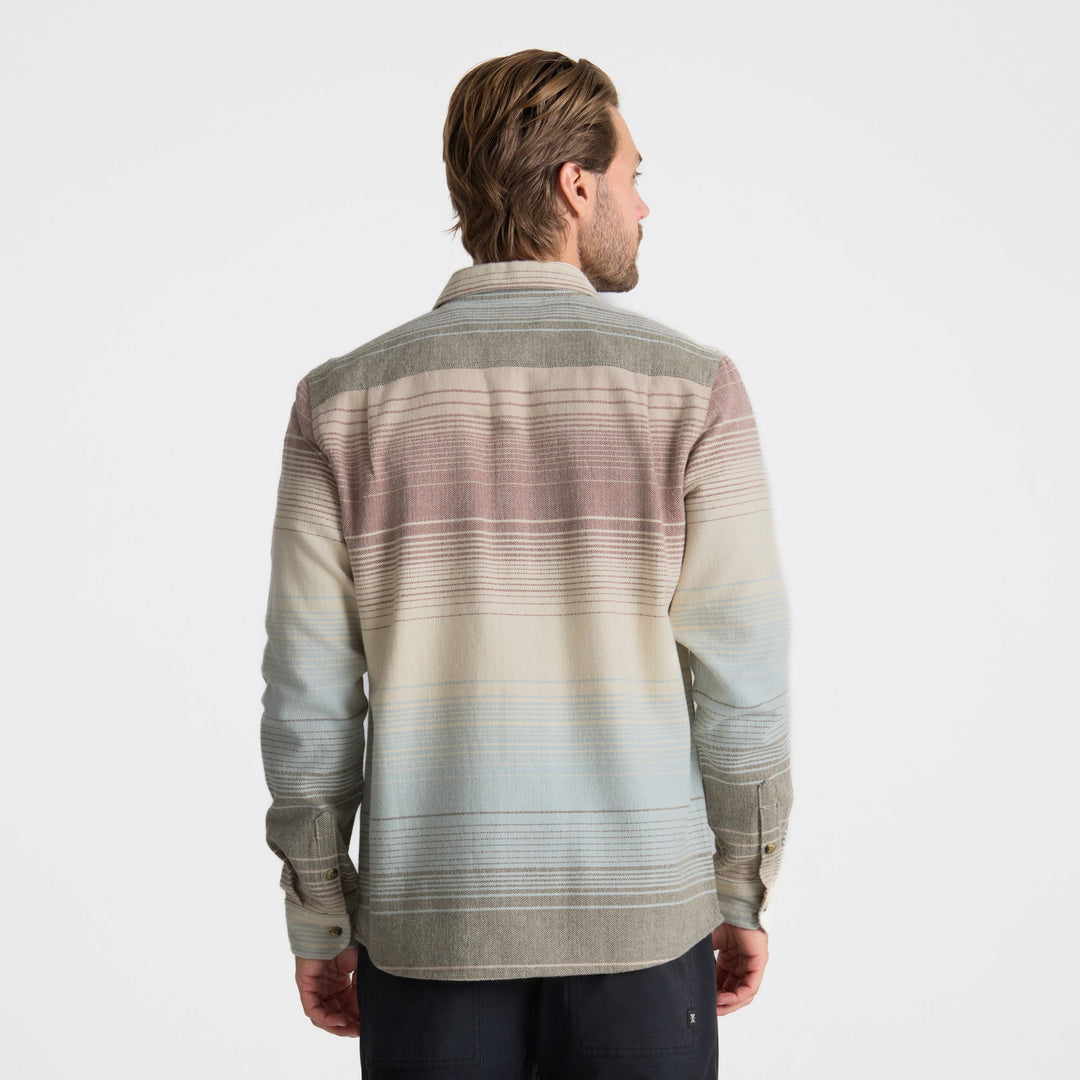 Roark Men's Crossroads Organic Cotton Flannel - Fossil - Sun Diego Boardshop