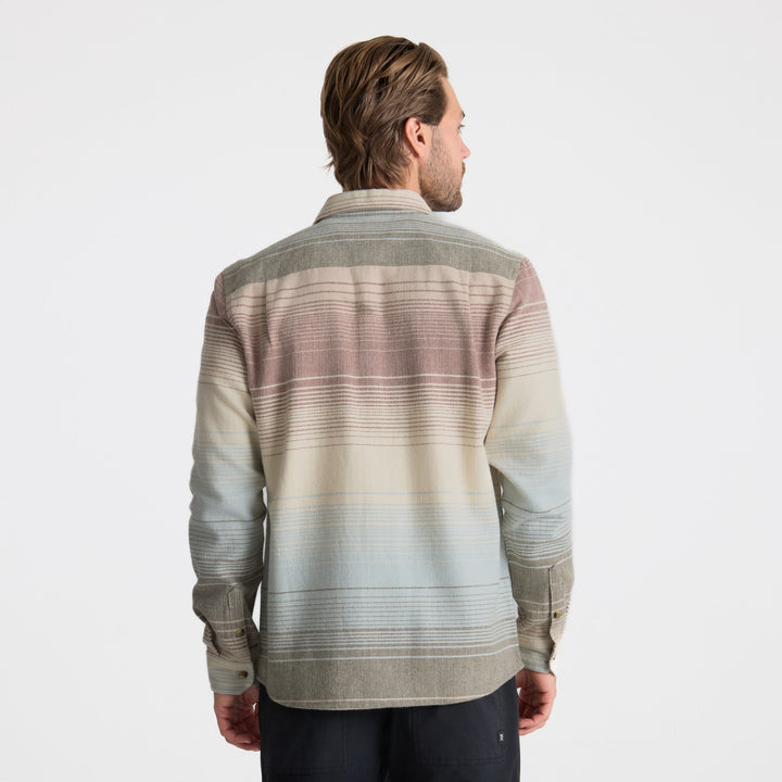 Roark Men's Crossroads Organic Cotton Flannel - Fossil - Sun Diego Boardshop