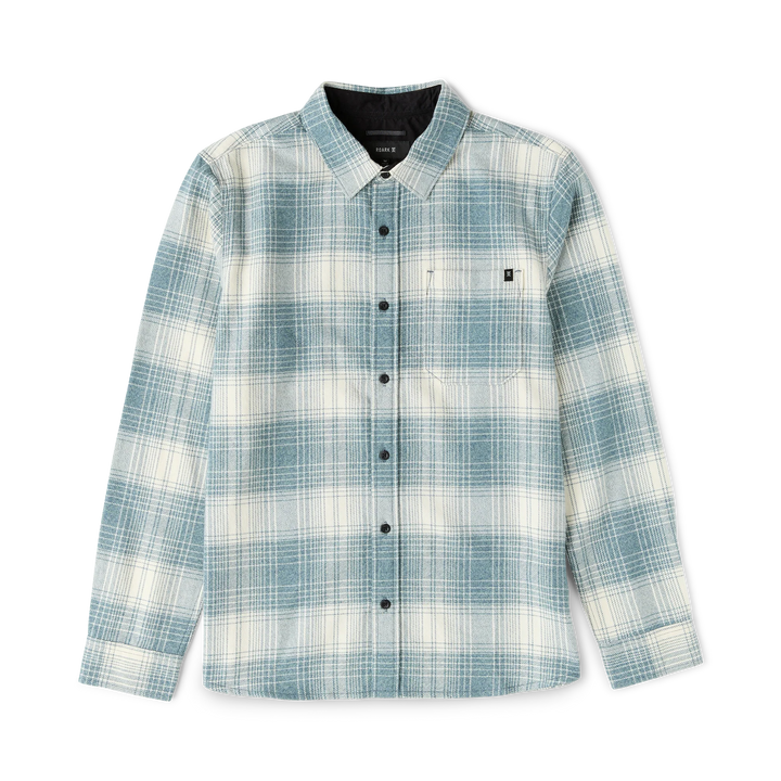 Roark Men's Crossroads Organic Cotton Flannel - Hazy Blue - Sun Diego Boardshop