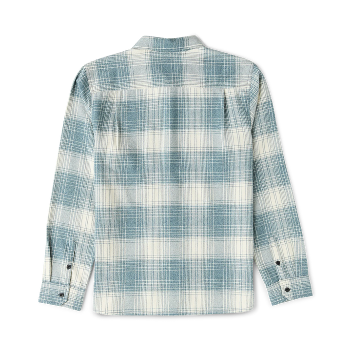 Roark Men's Crossroads Organic Cotton Flannel - Hazy Blue - Sun Diego Boardshop