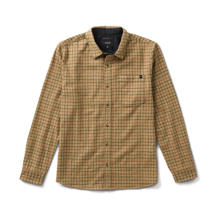 Roark Crossroads Organic Cotton Flannel - Khaki