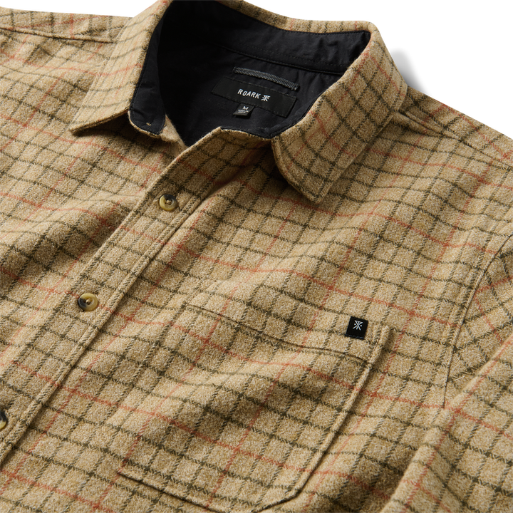 Roark Crossroads Organic Cotton Flannel - Khaki