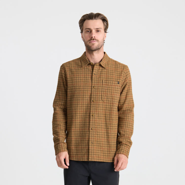Roark Crossroads Organic Cotton Flannel - Khaki