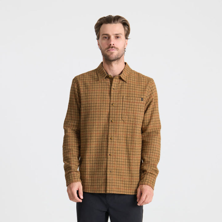 Roark Crossroads Organic Cotton Flannel - Khaki