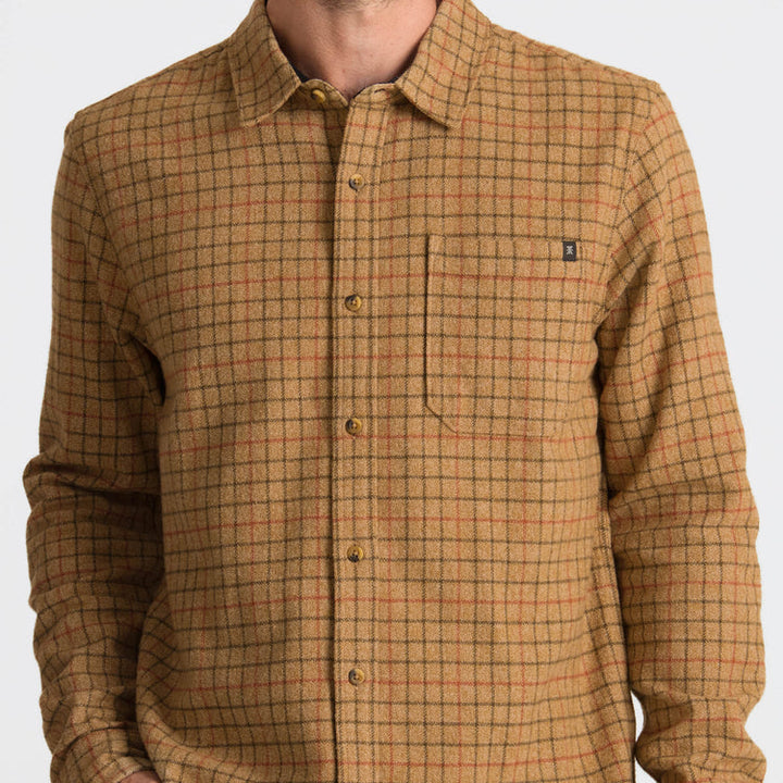 Roark Crossroads Organic Cotton Flannel - Khaki