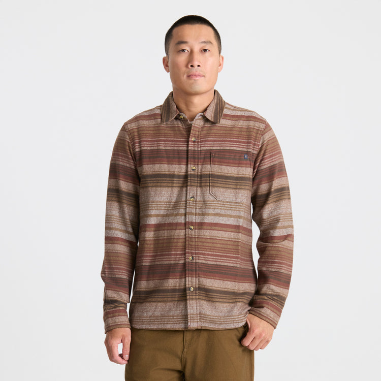 Roark Crossroads Organic Cotton Flannel - Red Clay - Sun Diego Boardshop