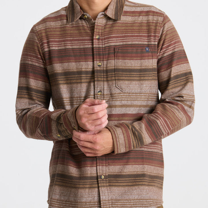 Roark Crossroads Organic Cotton Flannel - Red Clay - Sun Diego Boardshop