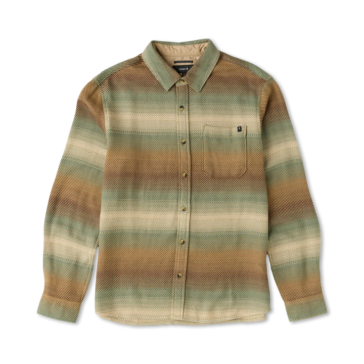 Roark Men's Crossroads Organic Cotton Flannel - Sand - Sun Diego Boardshop
