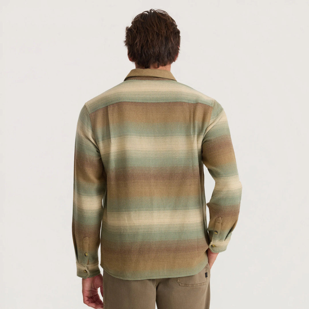 Roark Men's Crossroads Organic Cotton Flannel - Sand - Sun Diego Boardshop