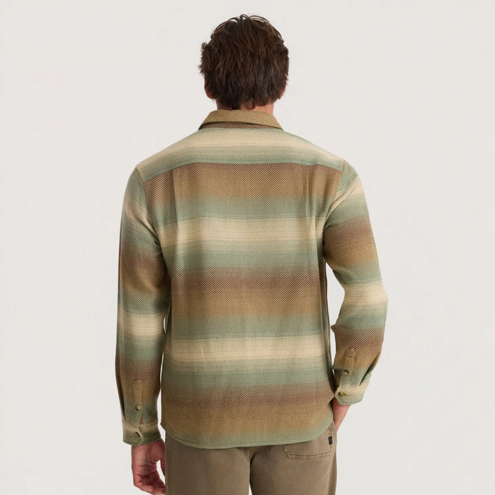 Roark Men's Crossroads Organic Cotton Flannel - Sand - Sun Diego Boardshop