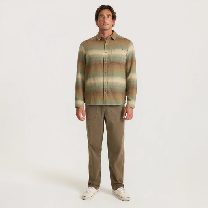 Roark Men's Crossroads Organic Cotton Flannel - Sand - Sun Diego Boardshop