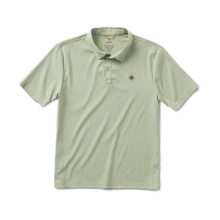 ROARK Bless Up Breathable Stretch Polo Shirt - DUSTY GREEN - Sun Diego Boardshop