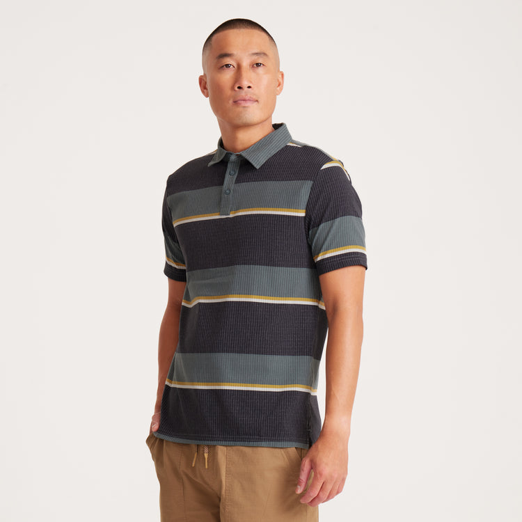 Roark Bless Up Breathable Stretch Polo Shirt - Forest - Sun Diego Boardshop