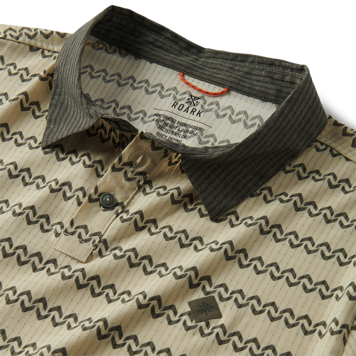 Roark Bless Up Breathable Stretch Polo Shirt - Sand - Sun Diego Boardshop