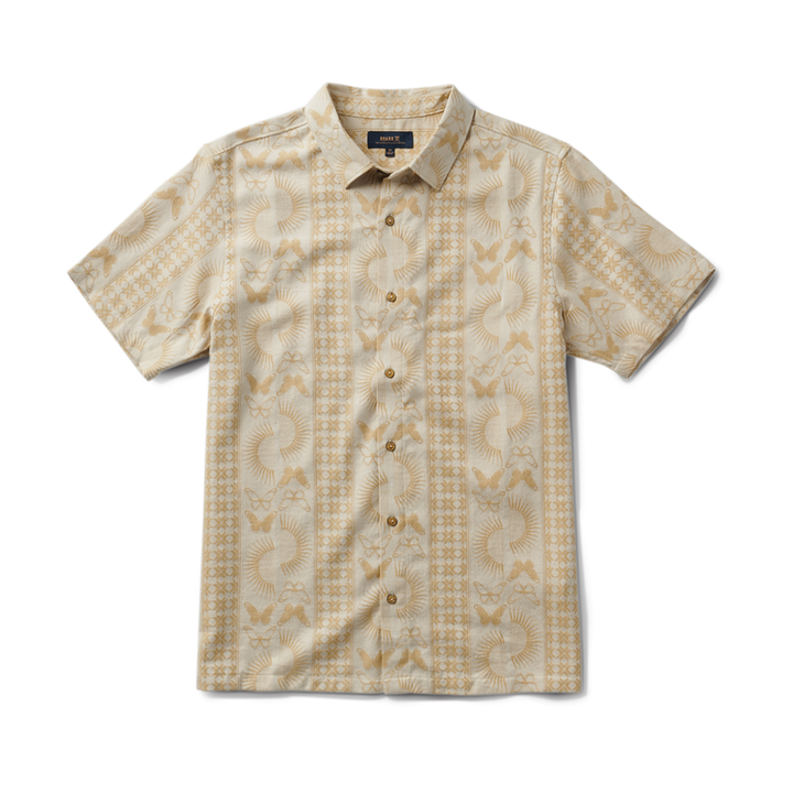 Roark Gonzo Short Sleeve Button Up Shirt - Sand - Sun Diego Boardshop