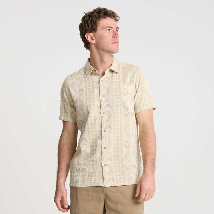 Roark Gonzo Short Sleeve Button Up Shirt - Sand - Sun Diego Boardshop