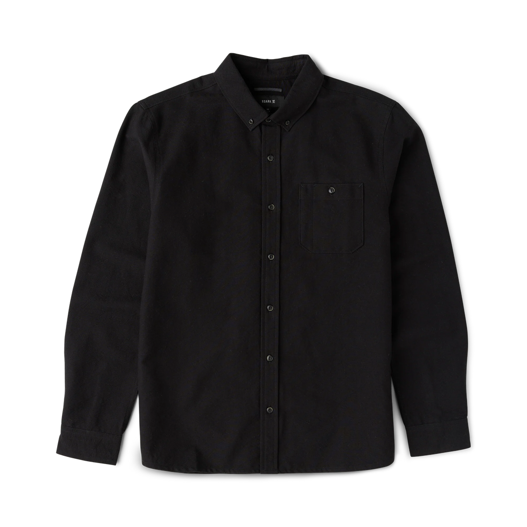 Roark Men's Scholar Chambray Button Up Shirt - Solid Black - Sun Diego Boardshop