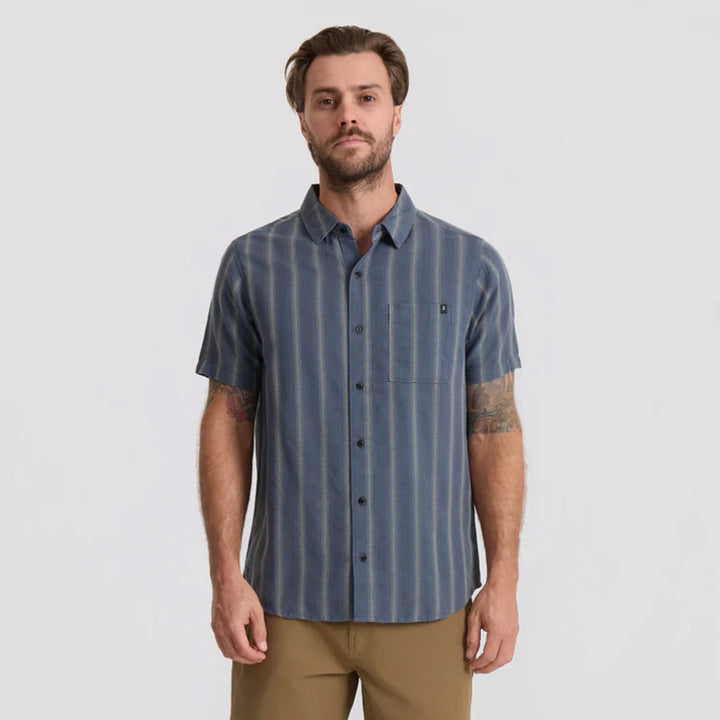 Roark Men's Crosswinds Button Up Shirt - Neptune - Sun Diego Boardshop