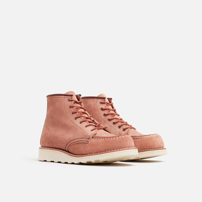 Red Wing Women's 6-Inch Classic Moc - DUSTY ROSE ABILENE - Sun Diego Boardshop