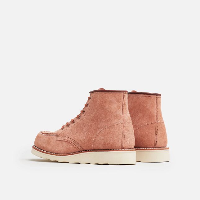 Red Wing Women's 6-Inch Classic Moc - DUSTY ROSE ABILENE - Sun Diego Boardshop